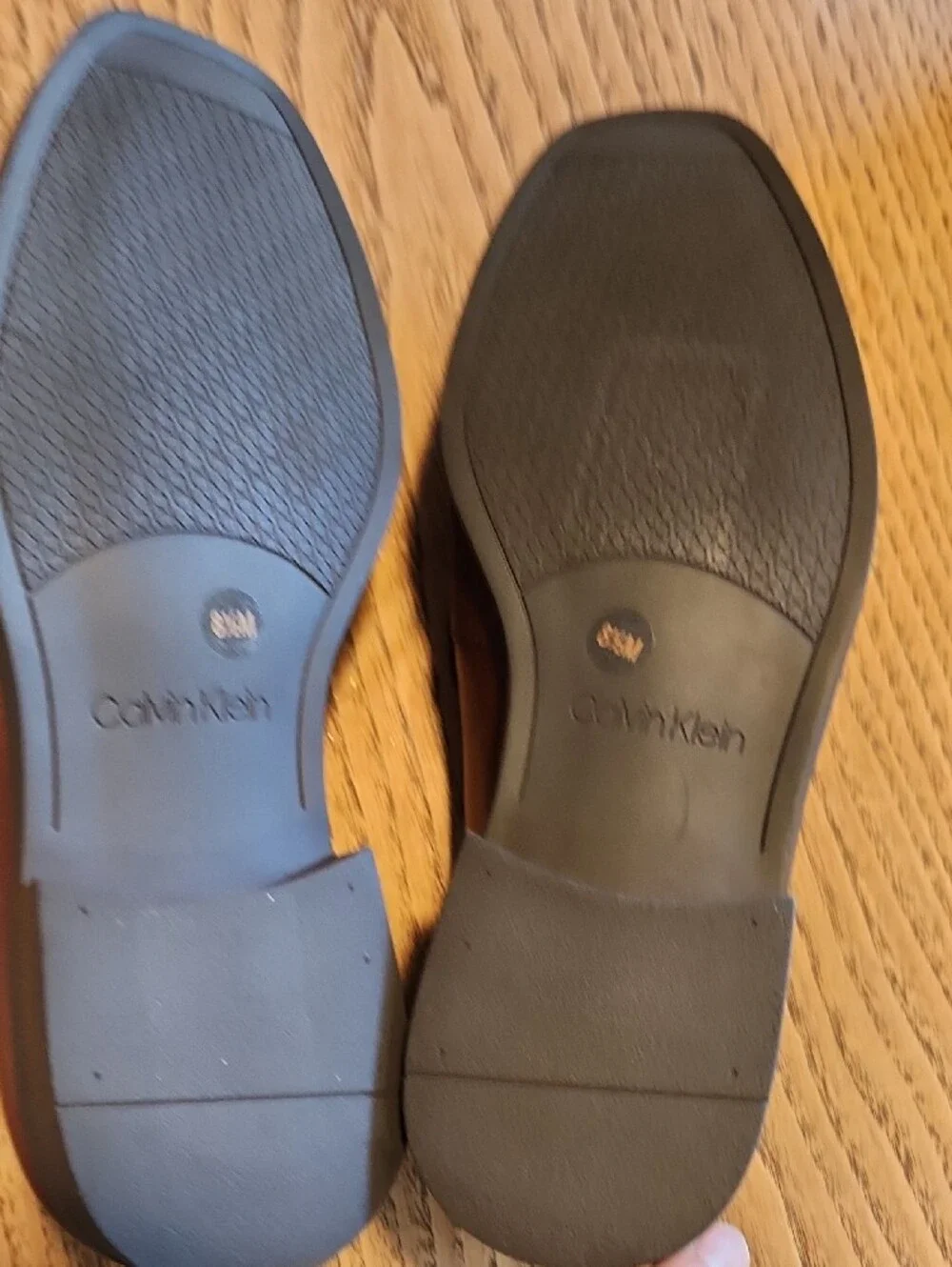 Calvin Klein Men’s Bronw Leather Bit Slip-On Loafers